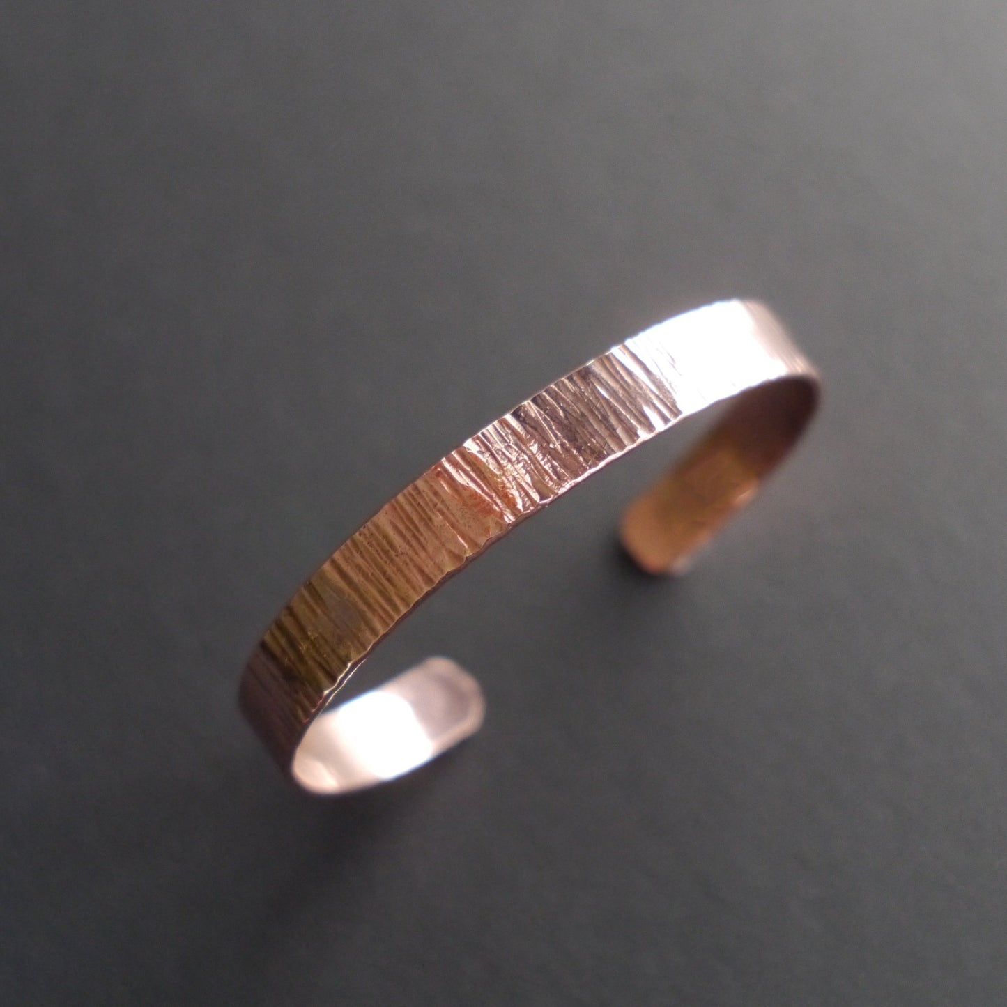 Ripple Texture Cuff in 9mm Recycled Copper