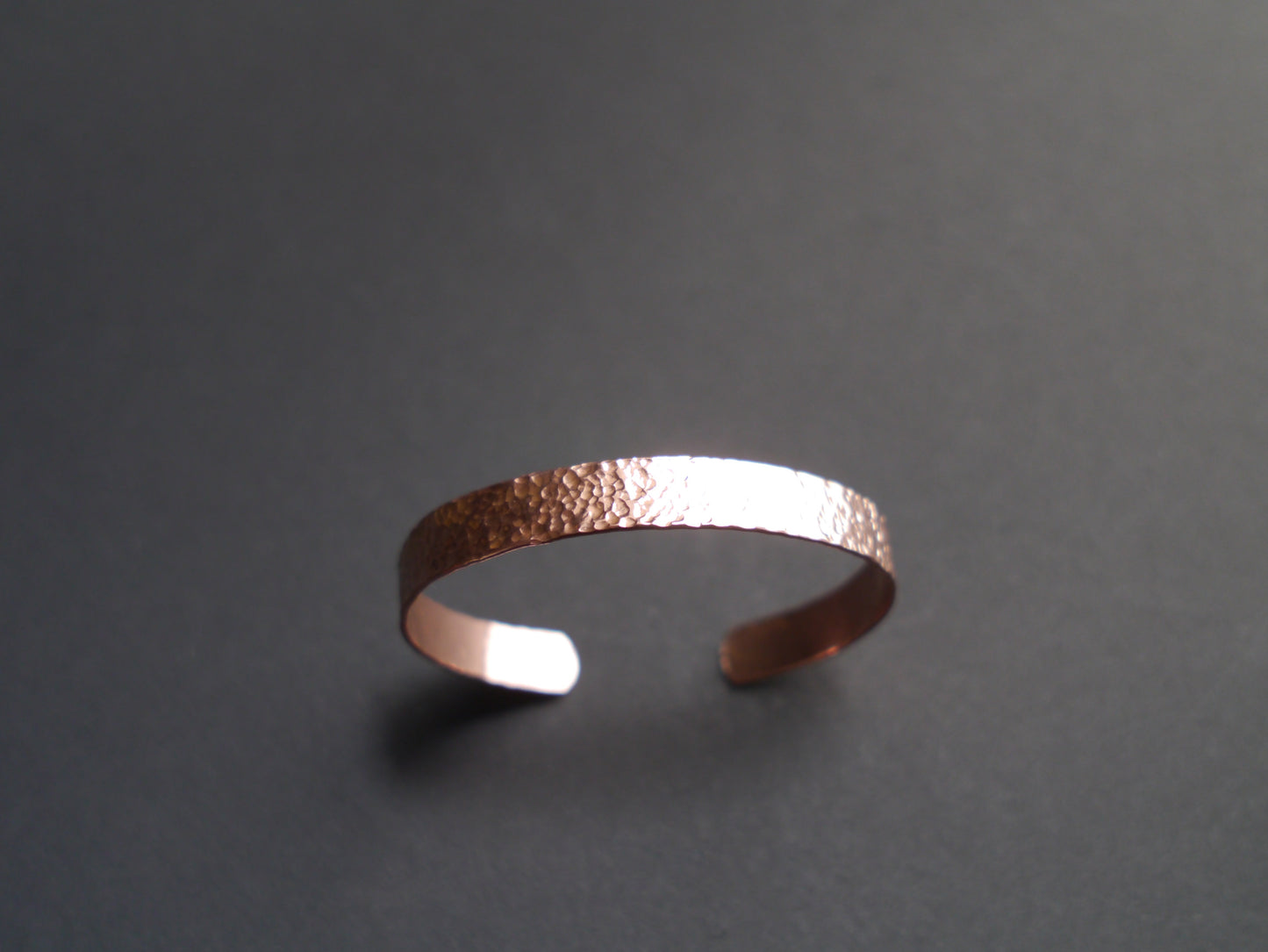 Hammered Texture Cuff in 9mm Recycled Copper