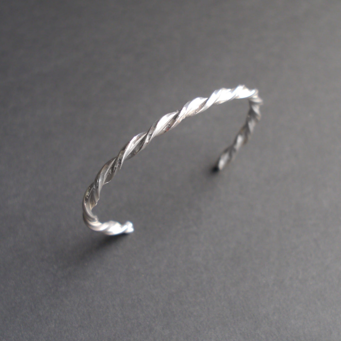 Twisted Cuff in 4mm Sterling Silver