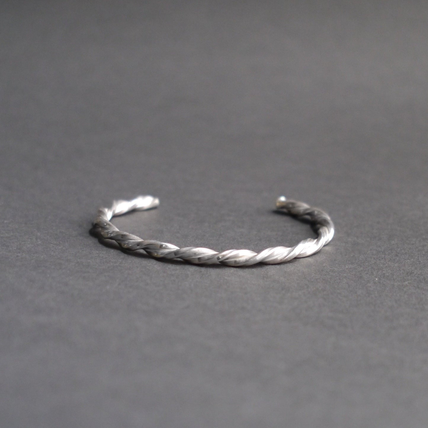 Twisted Cuff in 4mm Sterling Silver