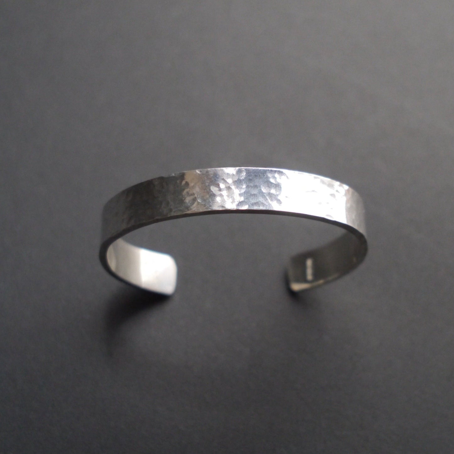 Hammered Texture Cuff in 10mm Sterling Sliver