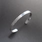 Hammered Texture Cuff in 6mm Sterling Silver