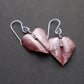 Crimson Leaf Fold-formed Earrings