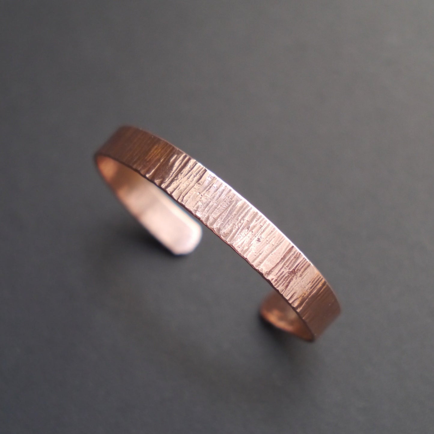 Ripple Texture Cuff in 9mm Recycled Copper