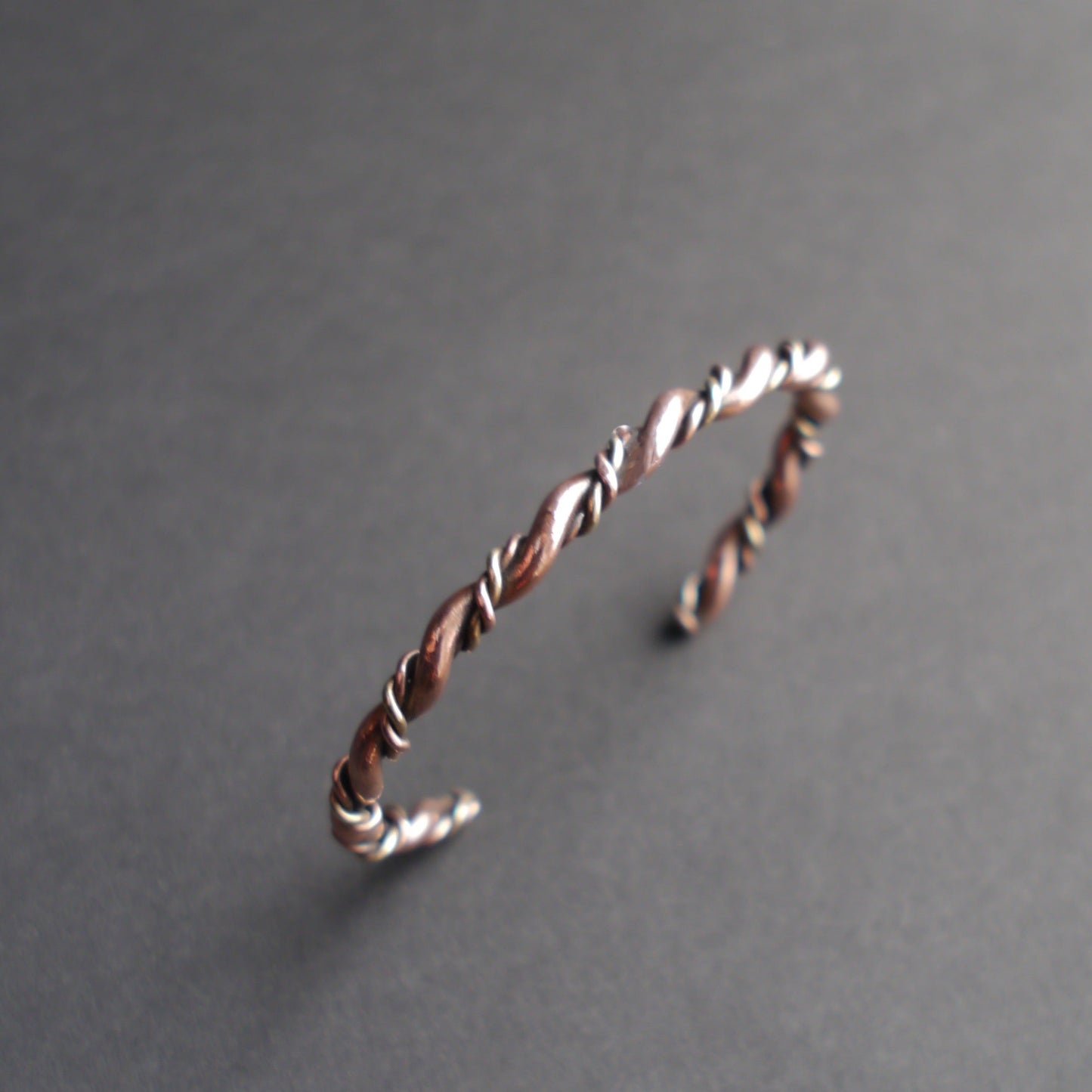 Twisted Cuff in 4mm Copper and Brass