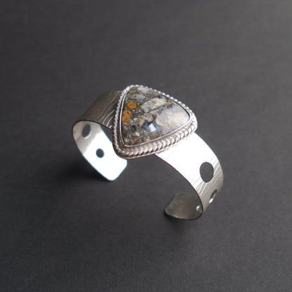 Maligano Jasper Statement Cuff in Sterling Silver