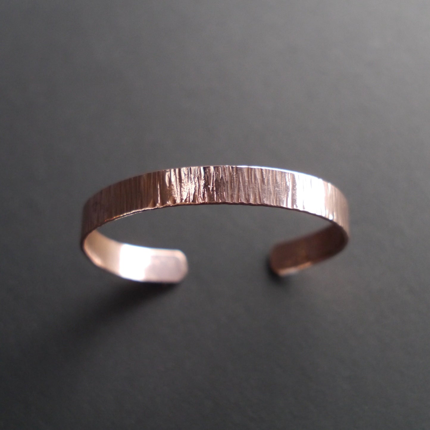 Ripple Texture Cuff in 9mm Recycled Copper