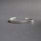 Ripple Texture Cuff in 6mm Sterling Silver
