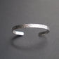 Hammered Texture Cuff in 6mm Sterling Silver