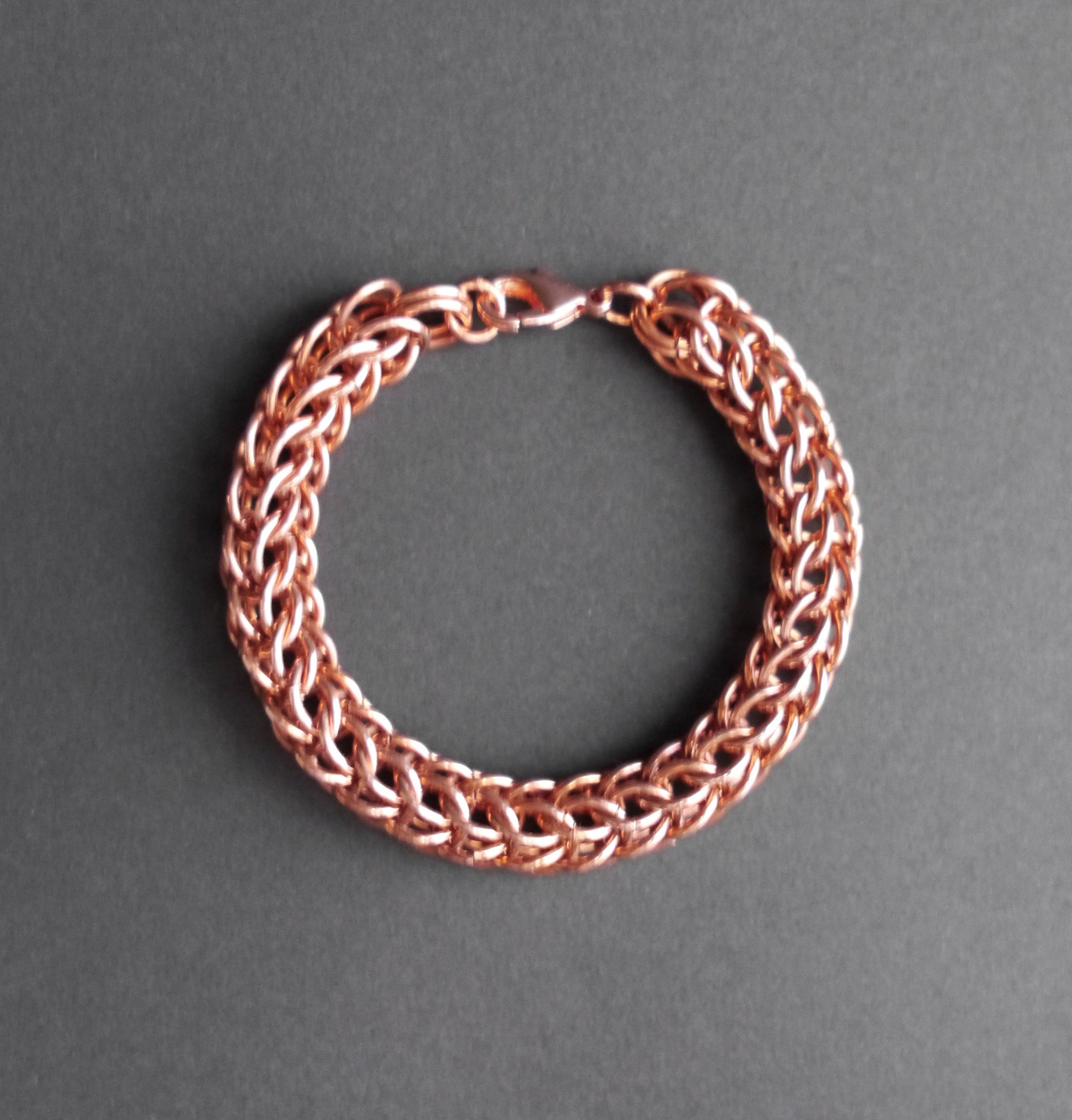 10mm Full Persian Chainmaille Bracelet in Copper – Three Crows Metalworks
