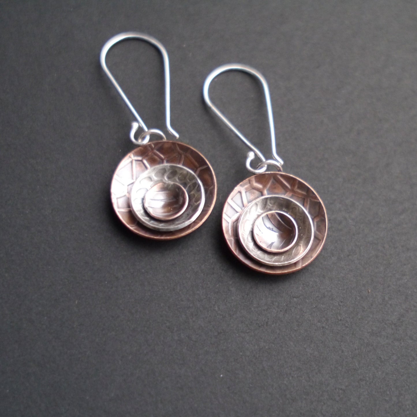 Concentric Ripples Symmetrical Earrings