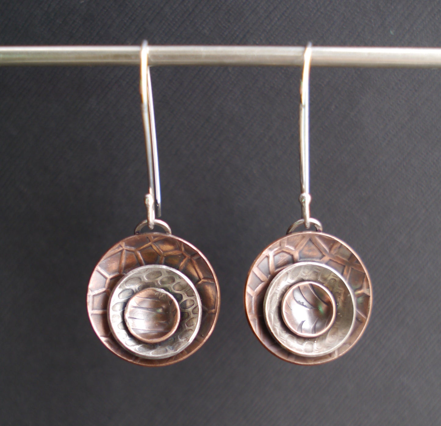 Concentric Ripples Symmetrical Earrings