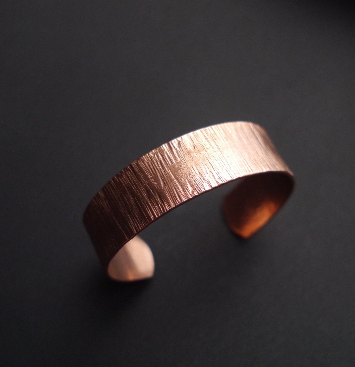 Ripple Texture Cuff in 19mm Recycled Copper