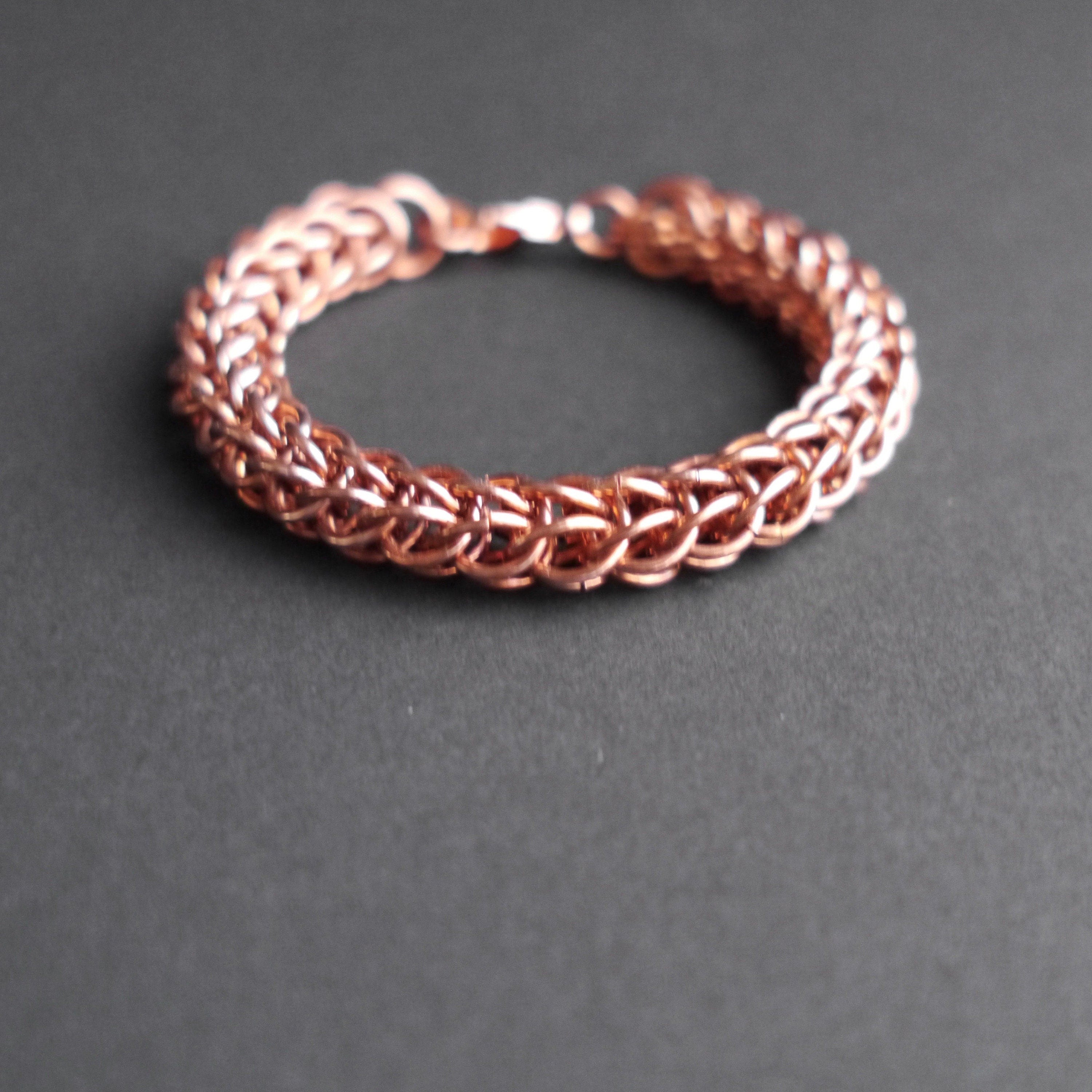 Pure Copper Men Wide Cuff Bracelet, Handmade Braided Twisted Hammered  Wrapped Copper Wire Wristband, Made to Order in Any Size - Etsy