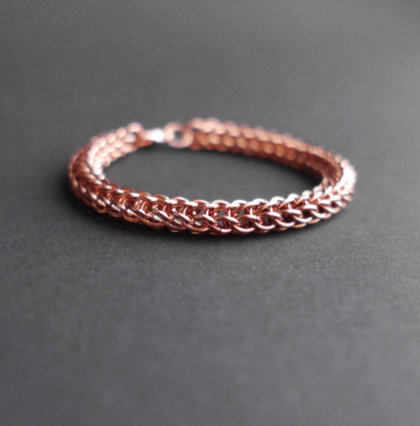 8mm Full Persian Chainmaille Bracelet in Copper