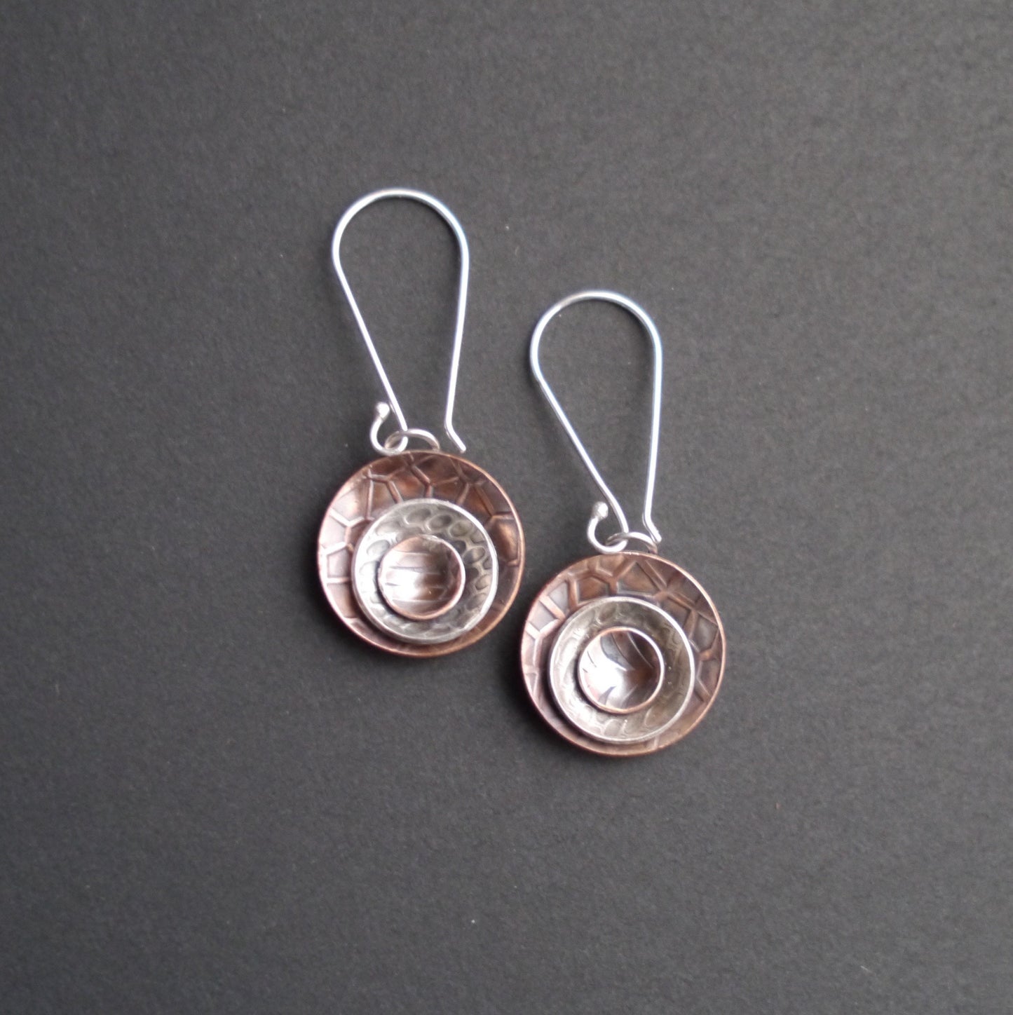 Concentric Ripples Symmetrical Earrings