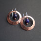 Copper Statement Earrings with Lapis Lazuli