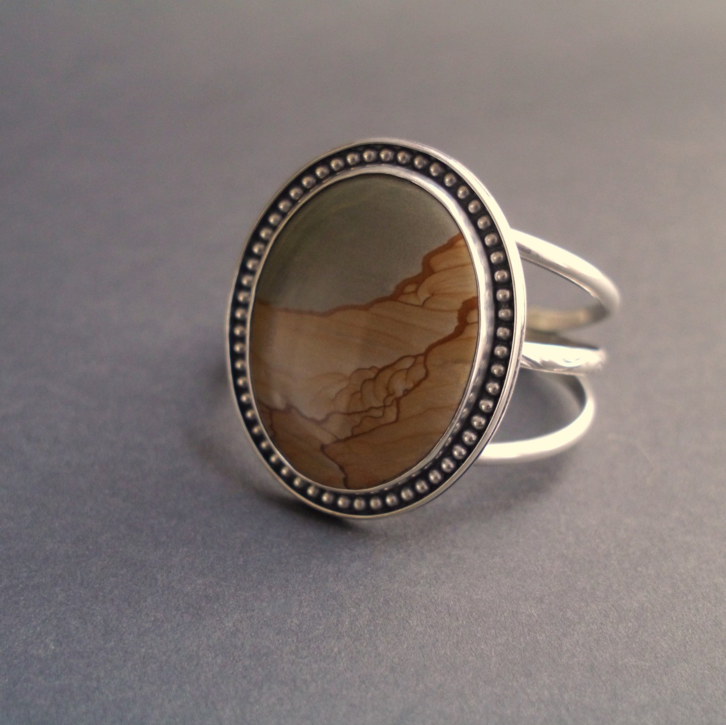 Wanderer Collection - Cripple Creek Picture Jasper Cuff (4)