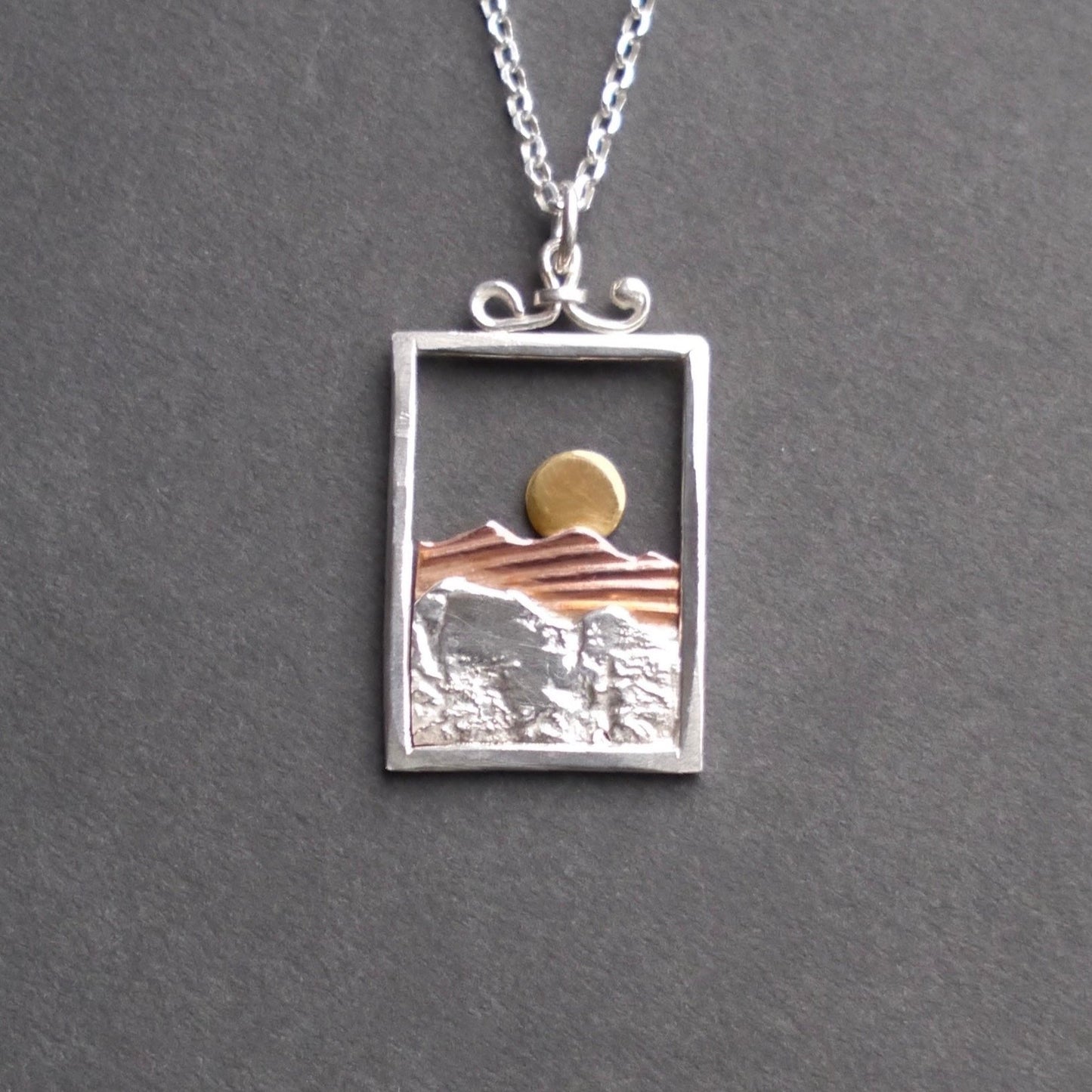 Blue Ridge Mountain Picture Frame Pendant (3)