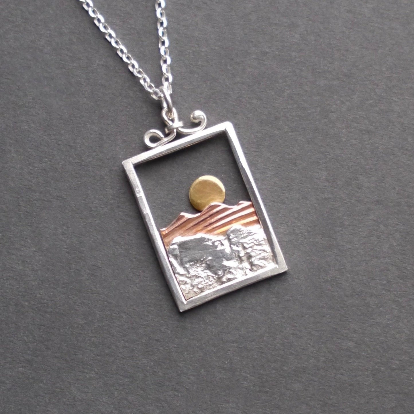 Blue Ridge Mountain Picture Frame Pendant (3)